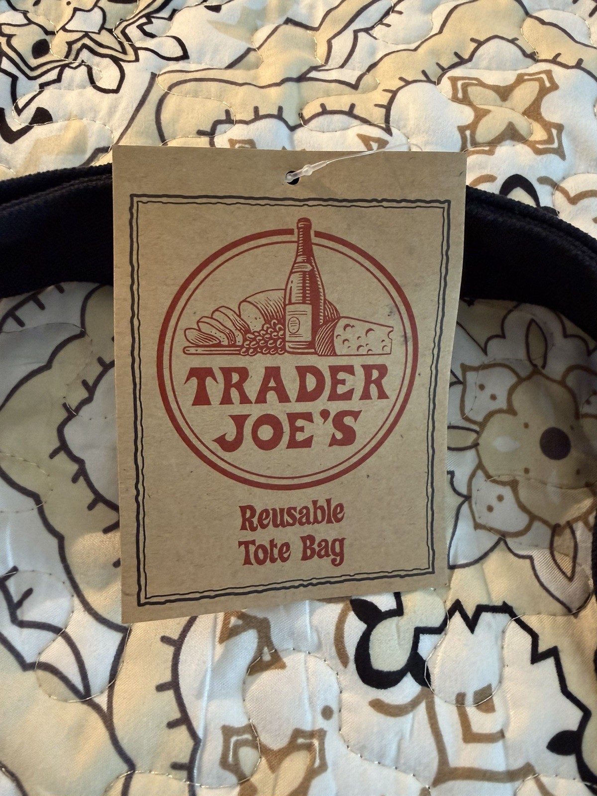 Large Brand New Original Classic Collectible Trader Joe’s Tote Bag Logo Limited