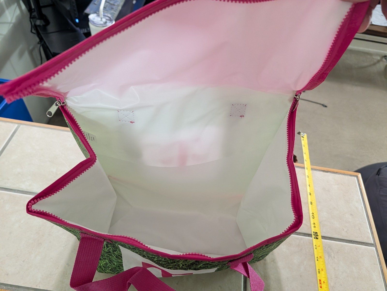 Reusable Insulated Cooler Shopping Bag Tote Zipper T-Mobile Pink Green FREE D SH