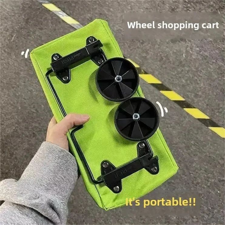Foldable Shopping Trolley Bag – Wheeled, Reusable, Large, Eco-Friendly, Grocery