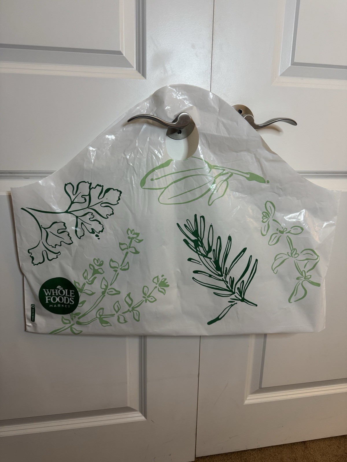 Whole Foods Reusable Plastic Bag Large Perfect For Holiday Gatherings SHIPS FAST