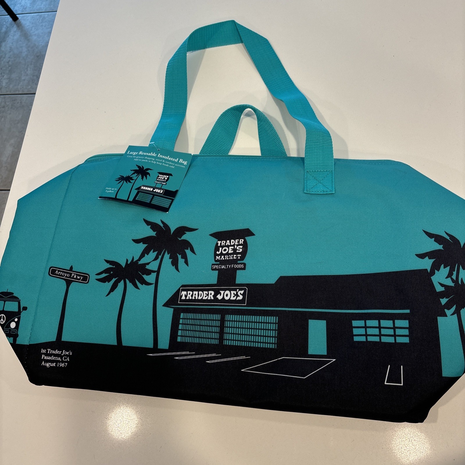 Trader Joe’s 2 Insulated (TEAL) Mini Tote Bags *LIMITED* (With Tags)