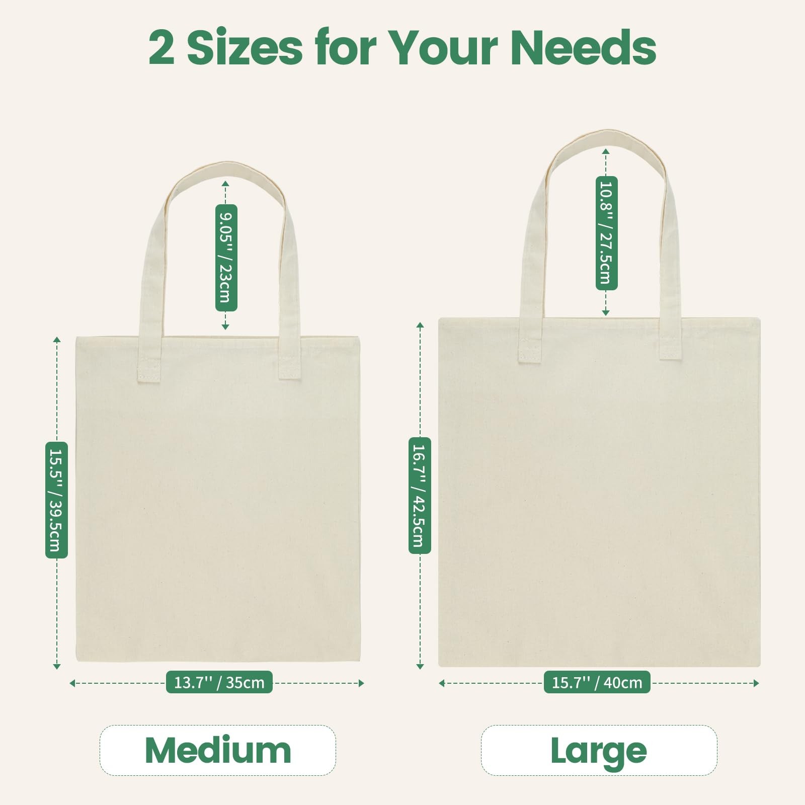 12 Pack Canvas Tote Bag – Lightweight Thin Tote Bags Bulk Blank Shopping Reus…