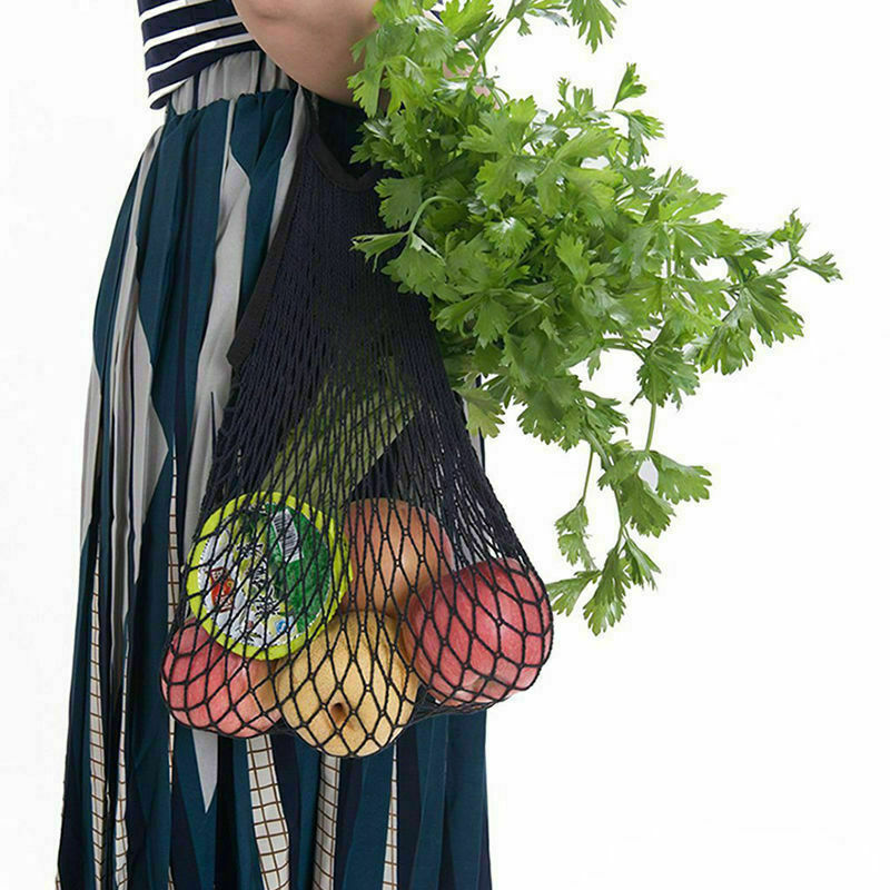 Colors 3 Handbag Net Bag Fruit Reusable Mesh Storage Shopping String Vegetables