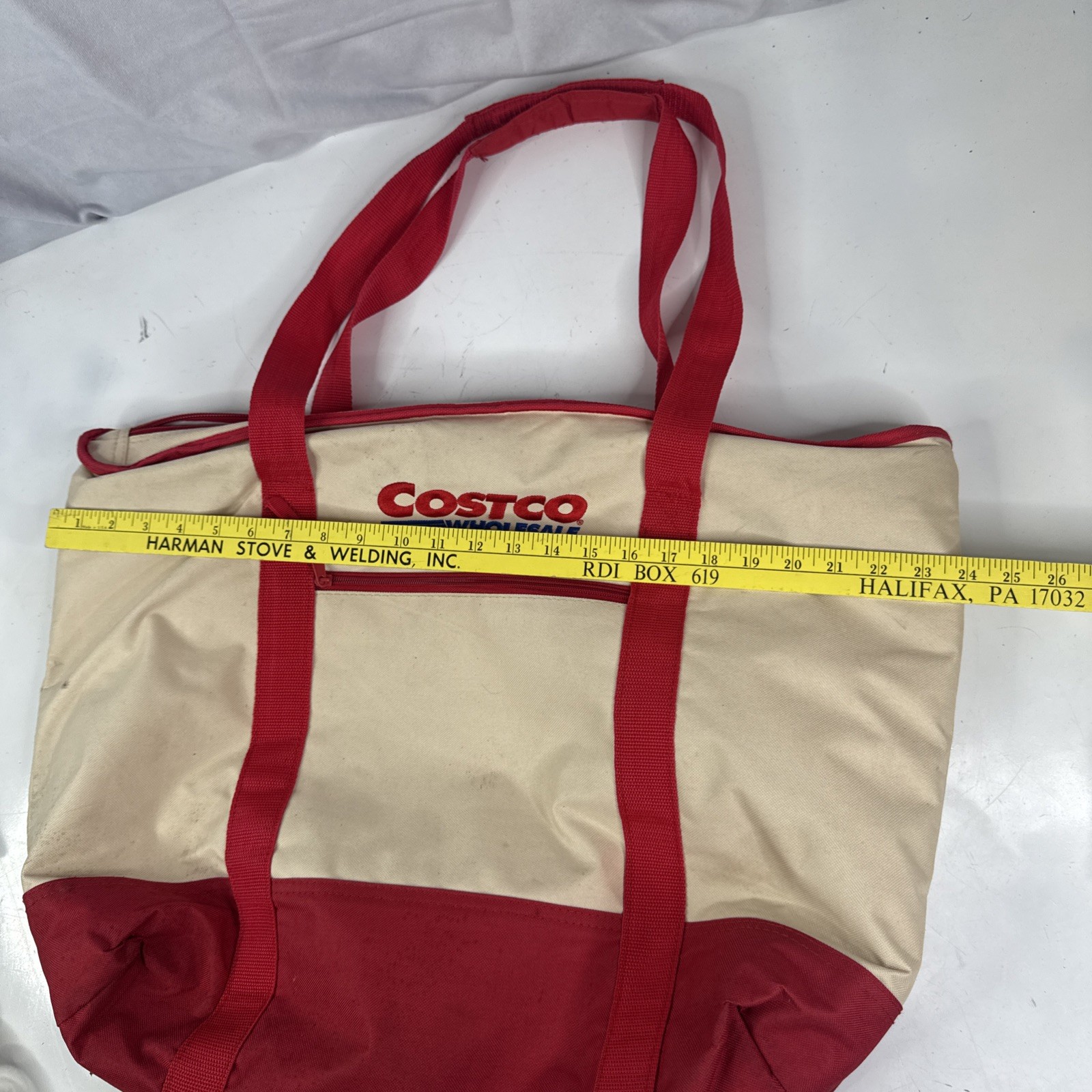 COSTCO WHOLESALE Extra Large Tote Insulated Bag Hot Cold 24” Red