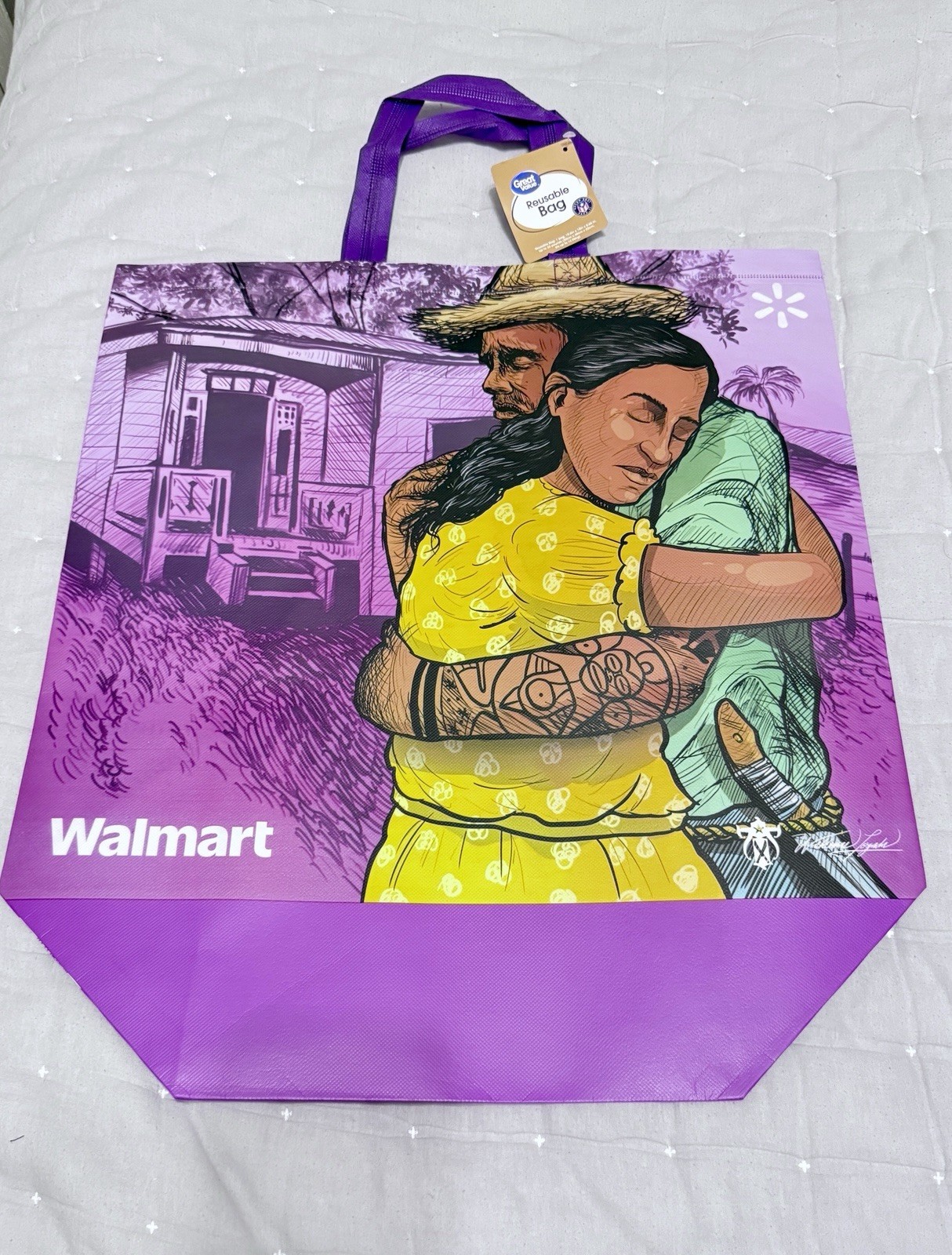 Puerto Rico Christmas Limited Edition XL Walmart Reusable Bag “El Abrazo” NEW