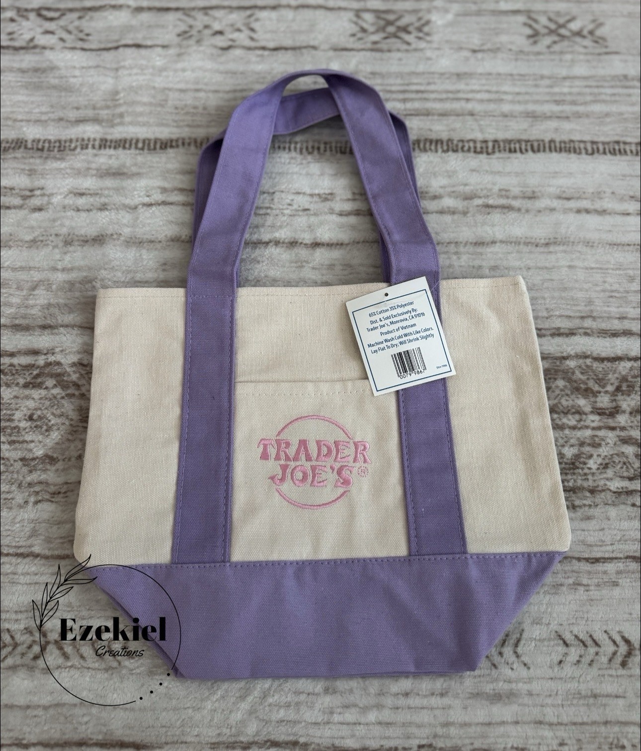 Trader Joe’s PURPLE Bag Set (1 Canvas & 1 Insulated) 💜 Free shipping New