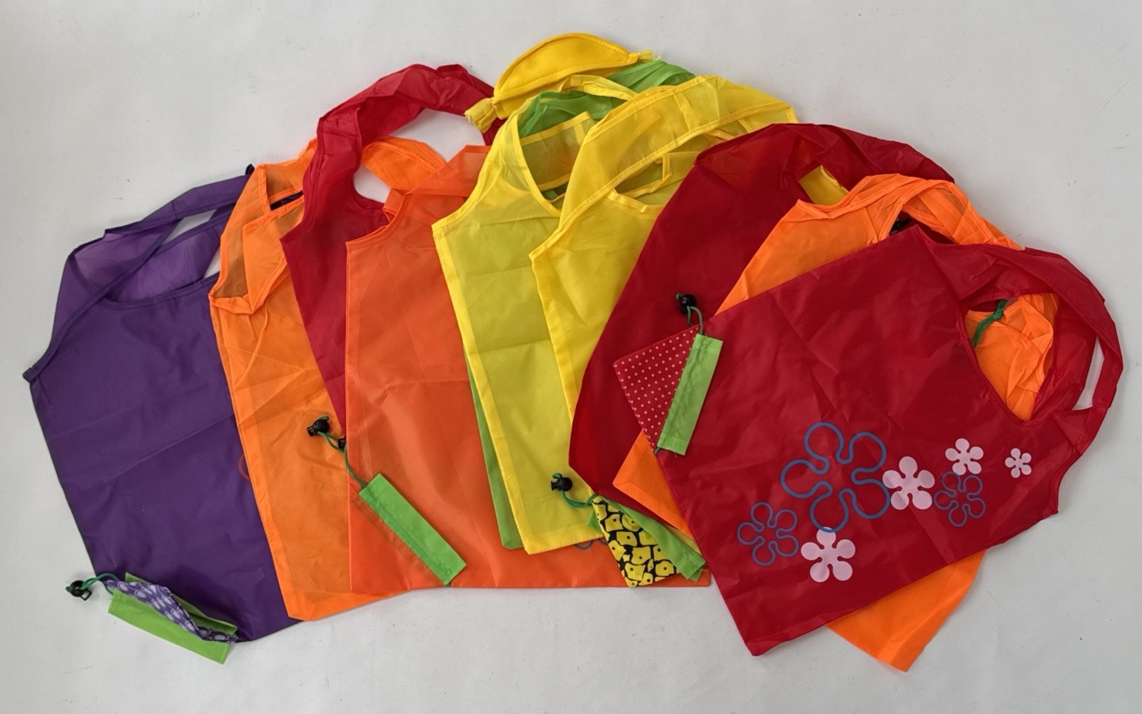 Reusable Shopping Bags, Foldable, Assorted, 10 Pack, Please Read Details