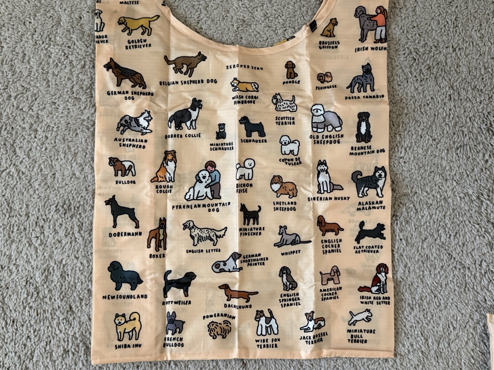 BAGGU JAPAN STANDARD REUSABLE ECO BAG DOGS DOG PER ZERO COLLAB RECYCLED NYLON