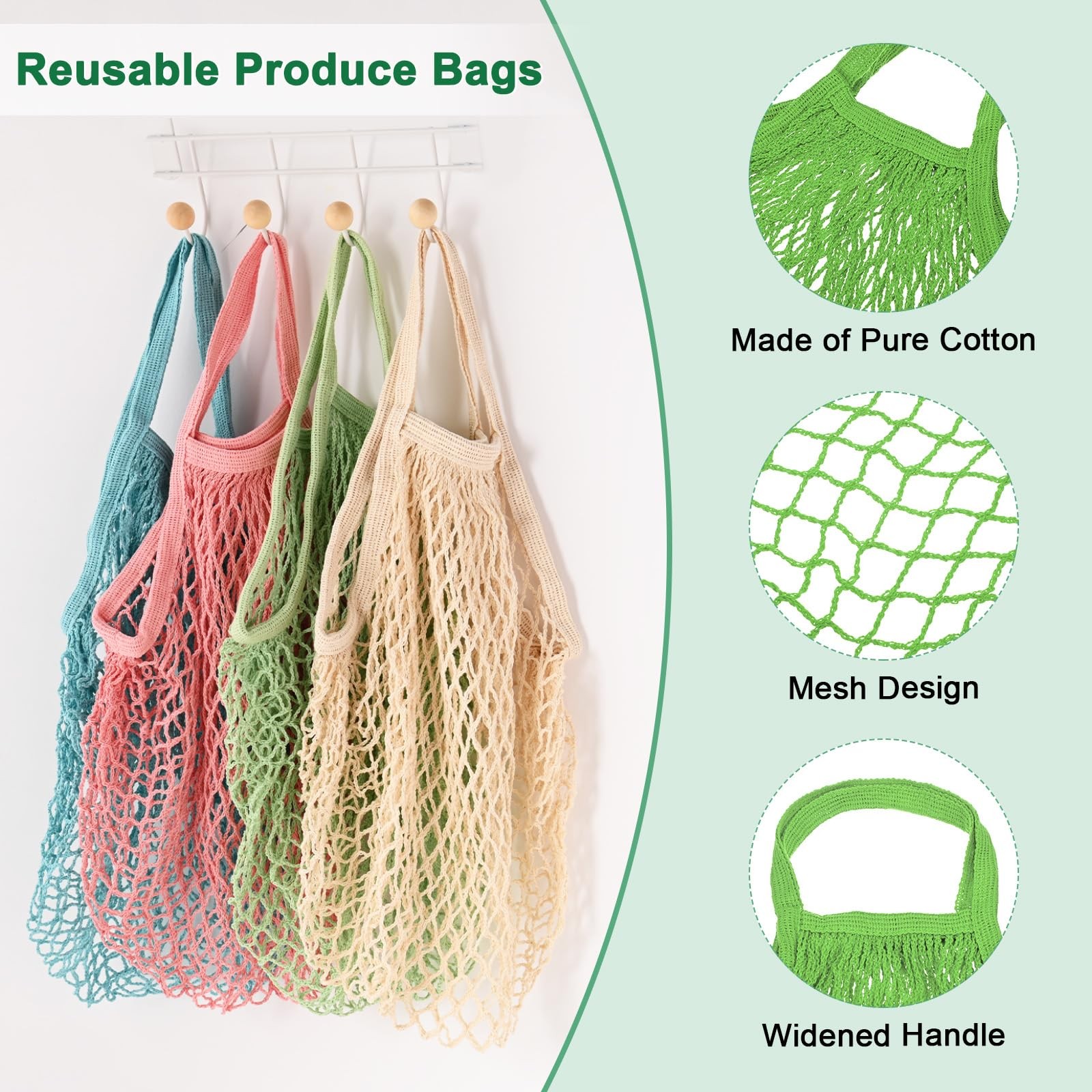 M METERXITY 1-Pack Cotton 48cm x 35cm x 10cm / 19inch x 14inch x 4inch, Green