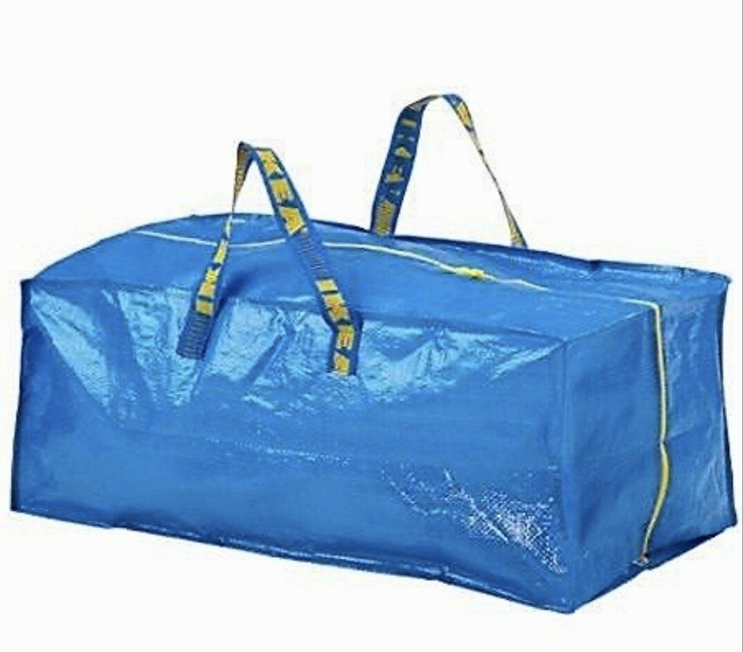 x5 IKEA ORIGINAL FRAKTA CARRIER LAUNDRY / SHOPPING BAG XL @76L @20gallon