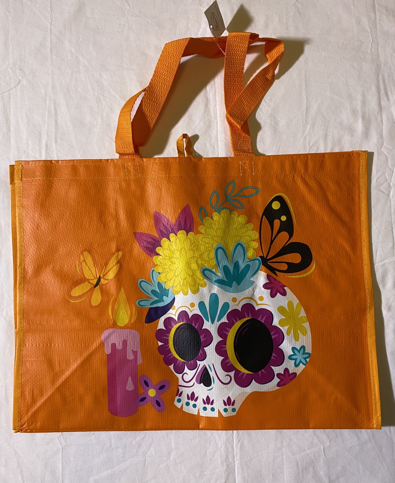 New HEB Sugar Skull/Calavera Reusable Bag, Day of the Dead/Dia de Muertos
