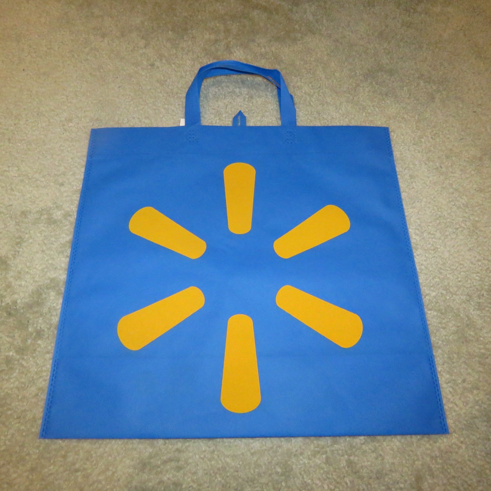 Lot 10 NEW NWT Walmart Reusable XLarge Tote Bags abt. 18″ L x 17 “T x 7” D