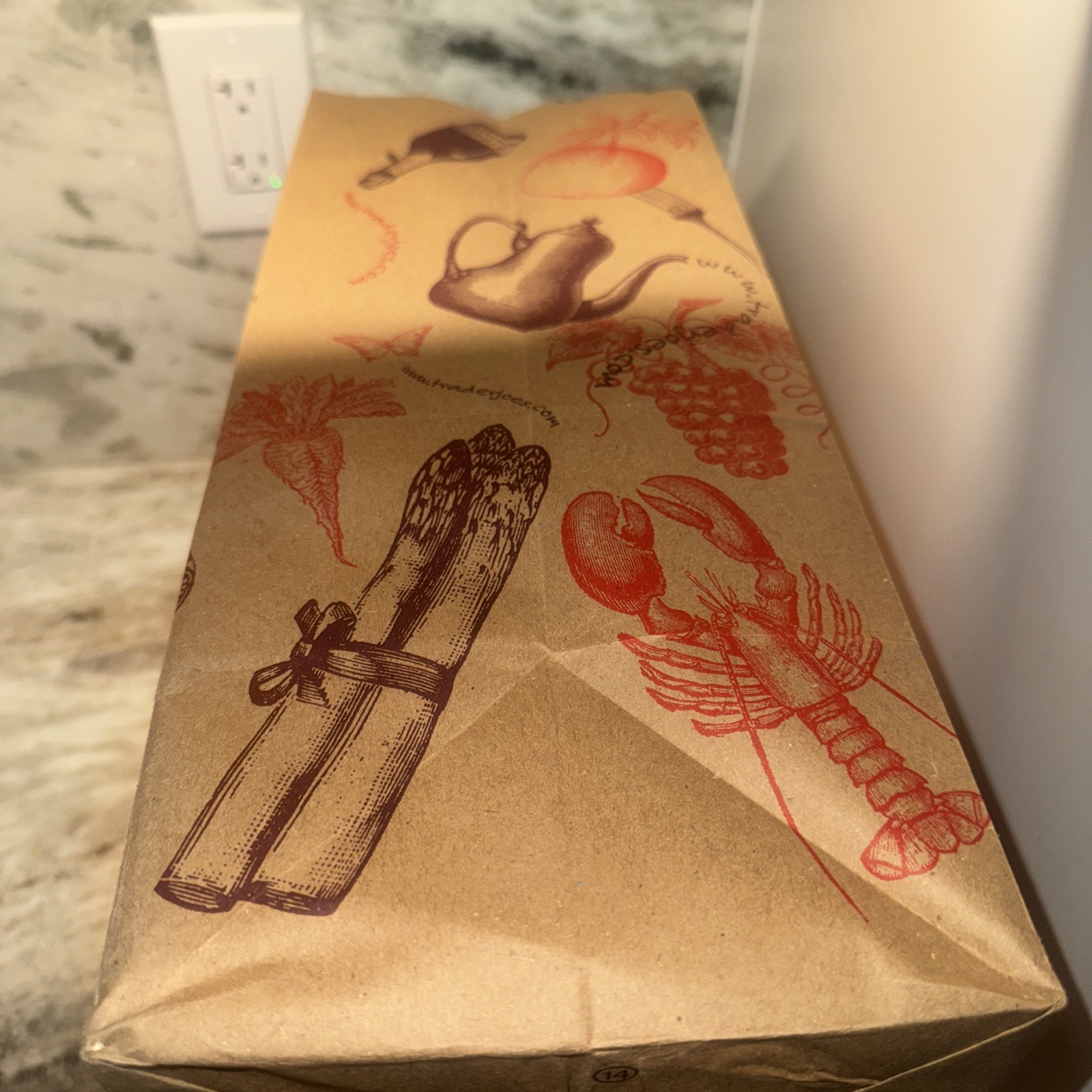 2 Pack Trader Joe’s reusable paper grocery brown shopping bag RARE