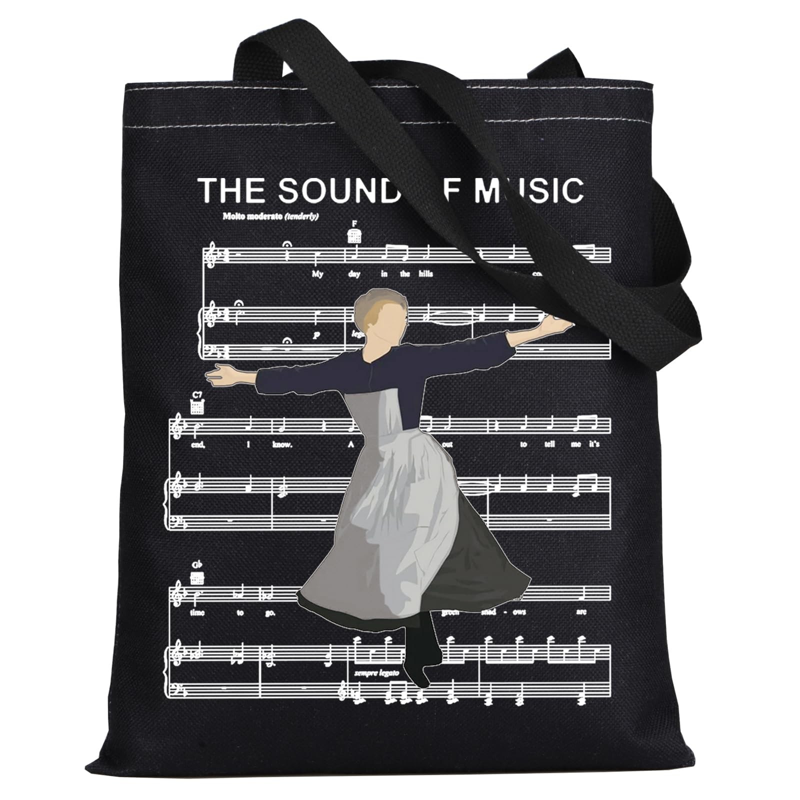 Maria Musical Tote Bag Julie Andrews Fans Gift Maria Theatre Reusable Grocery…