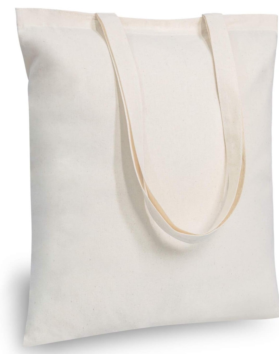6 Pcs Natural Cotton Tote Bags 15 X 16 Inch Blank Canvas Tote Bag Bulk Reusable