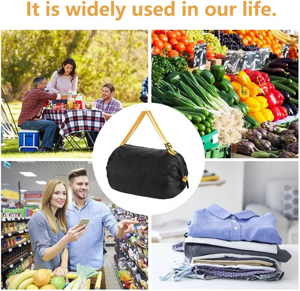 Reusable Shopping Bags, Foldable Grocery Storage Tote, Waterproof Oxford Cloth B