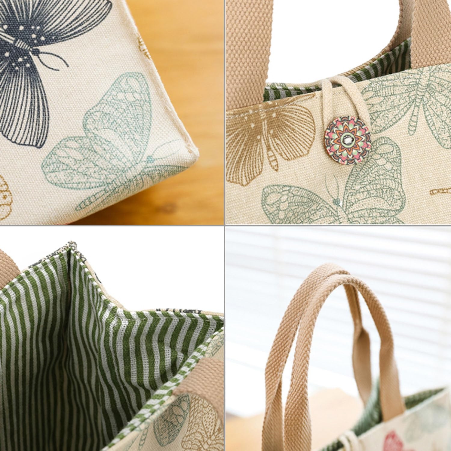 Canvas Tote Bag for Girls and Women, Cute Small Reusable Mini Bag, Aesthetic …