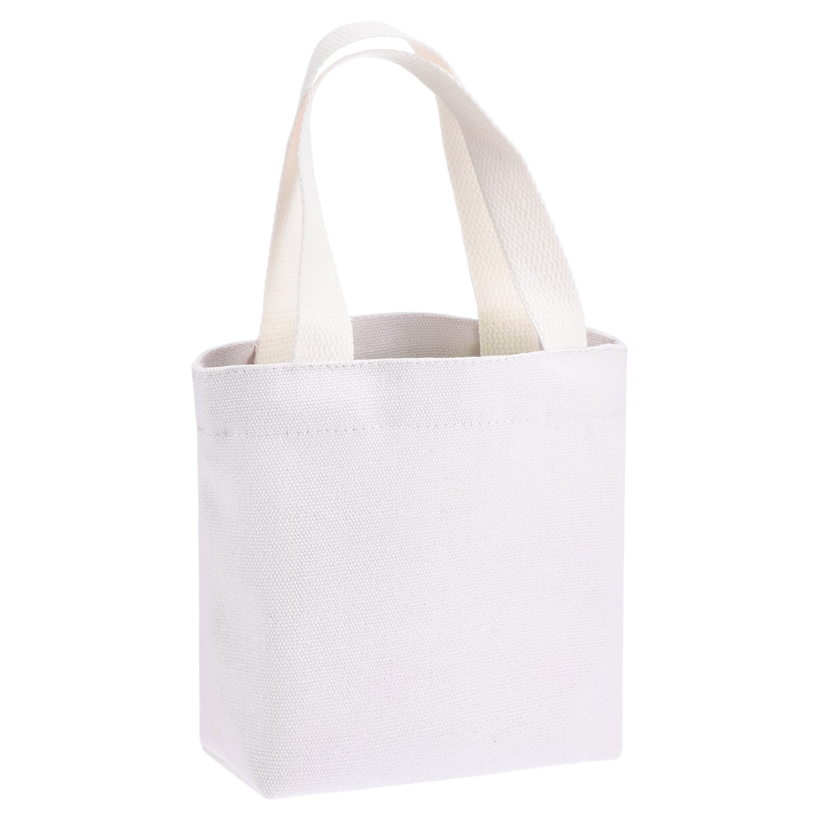 Canvas bag for women, 18x5x15 cm, light pink