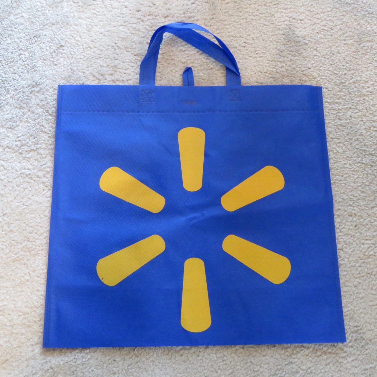 Lot 5 NEW NWOT Walmart Reusable XLarge Tote Bags abt. 18″ L x 17 “T x 7” D