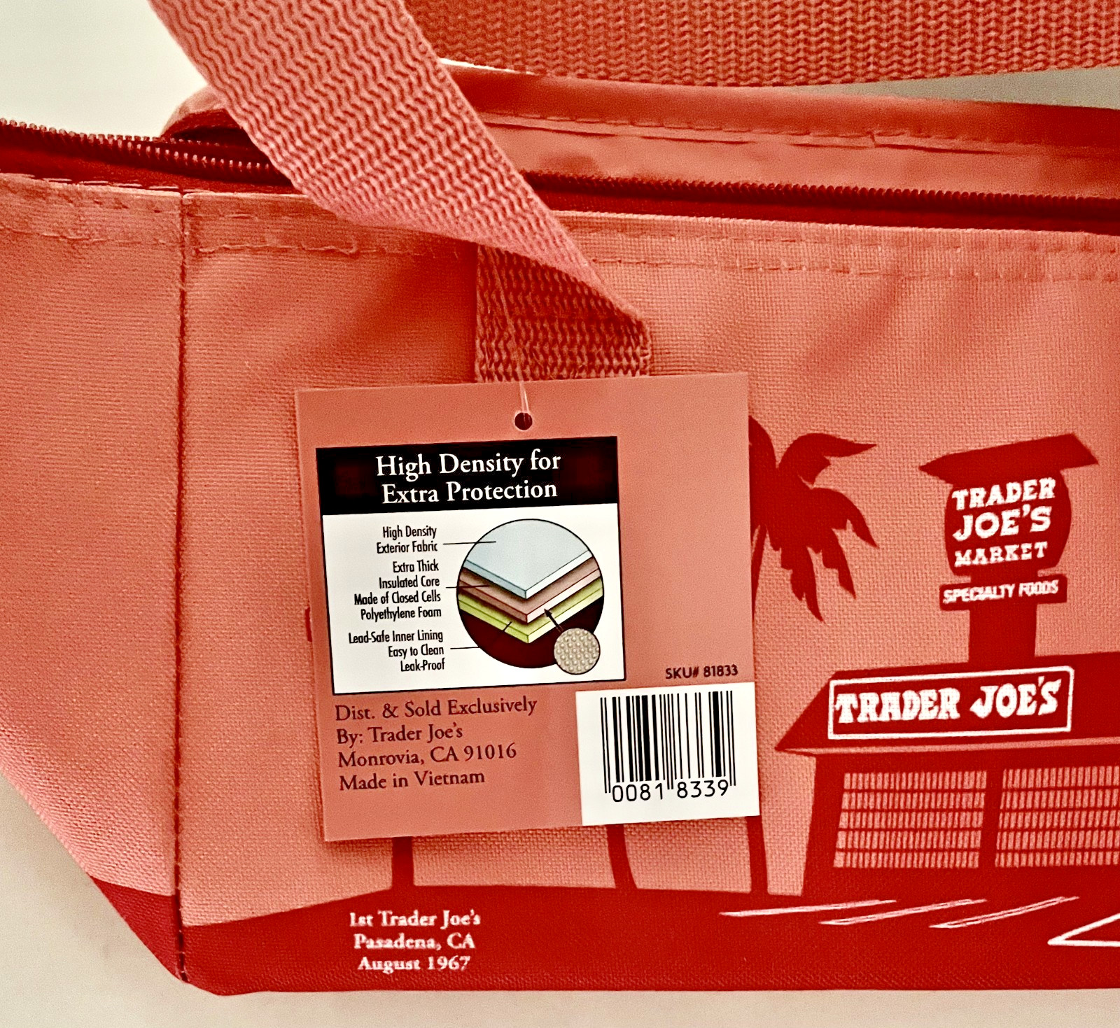 Trader Joe’s Mini Insulated Bags (Set of Two) – Teal and Peach (1.5 Gallons) NWT