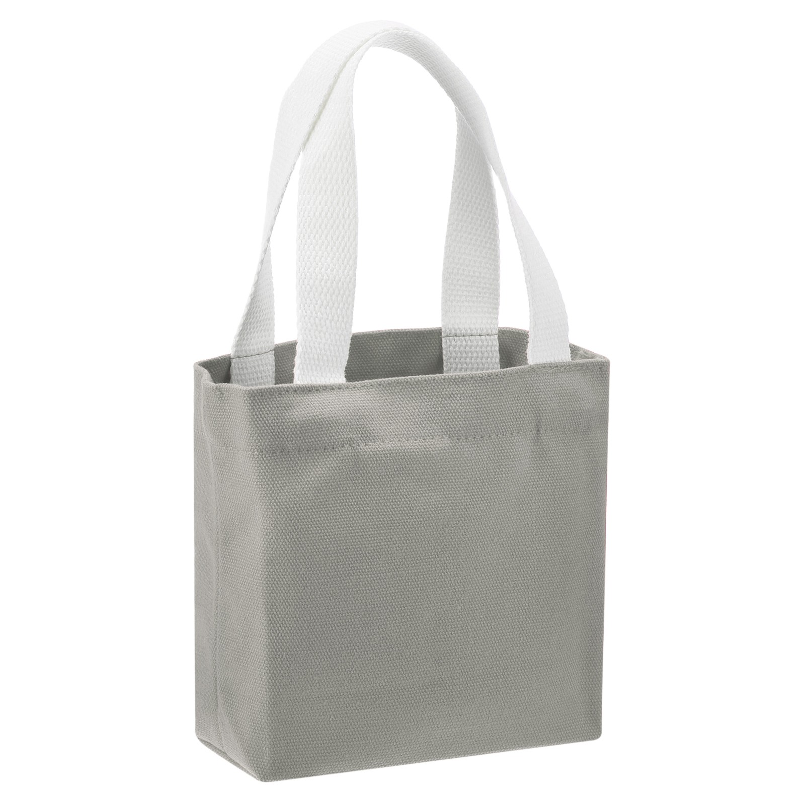 Women’s Small Canvas Bag, 7x2x6″ Canvas Bags, Grey