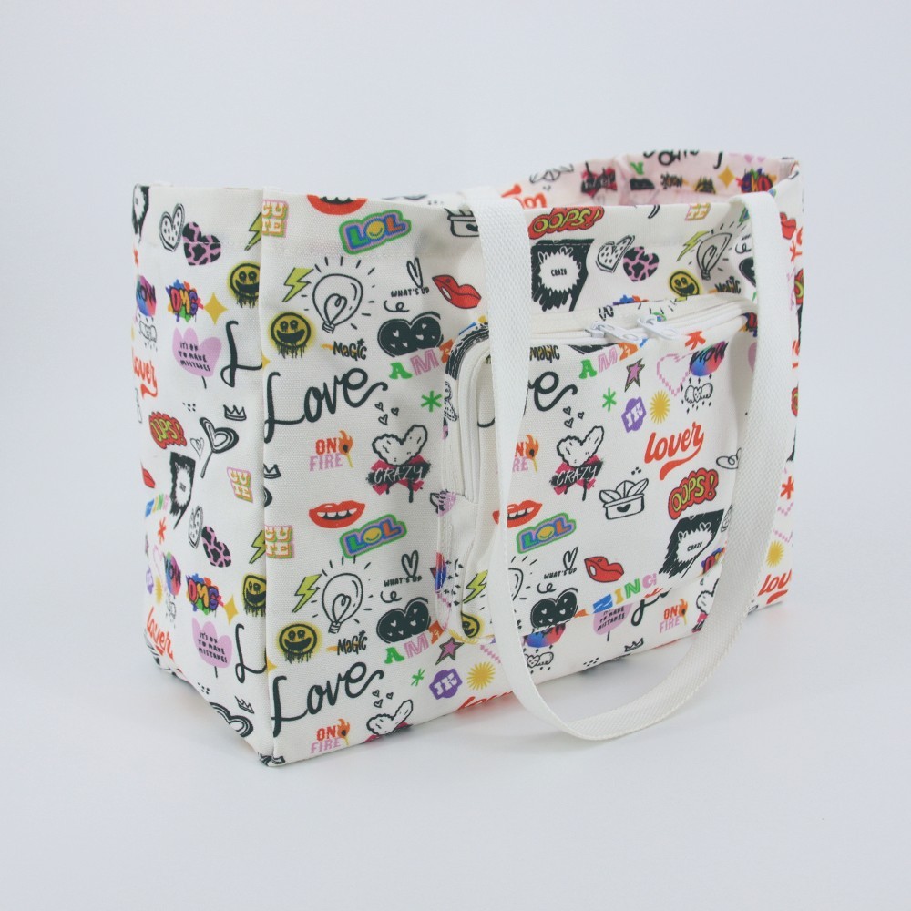 Reusable Canvas Tote Bag Large | 14 oz Heavy-Duty | Eco-Friendly Grocery Bag