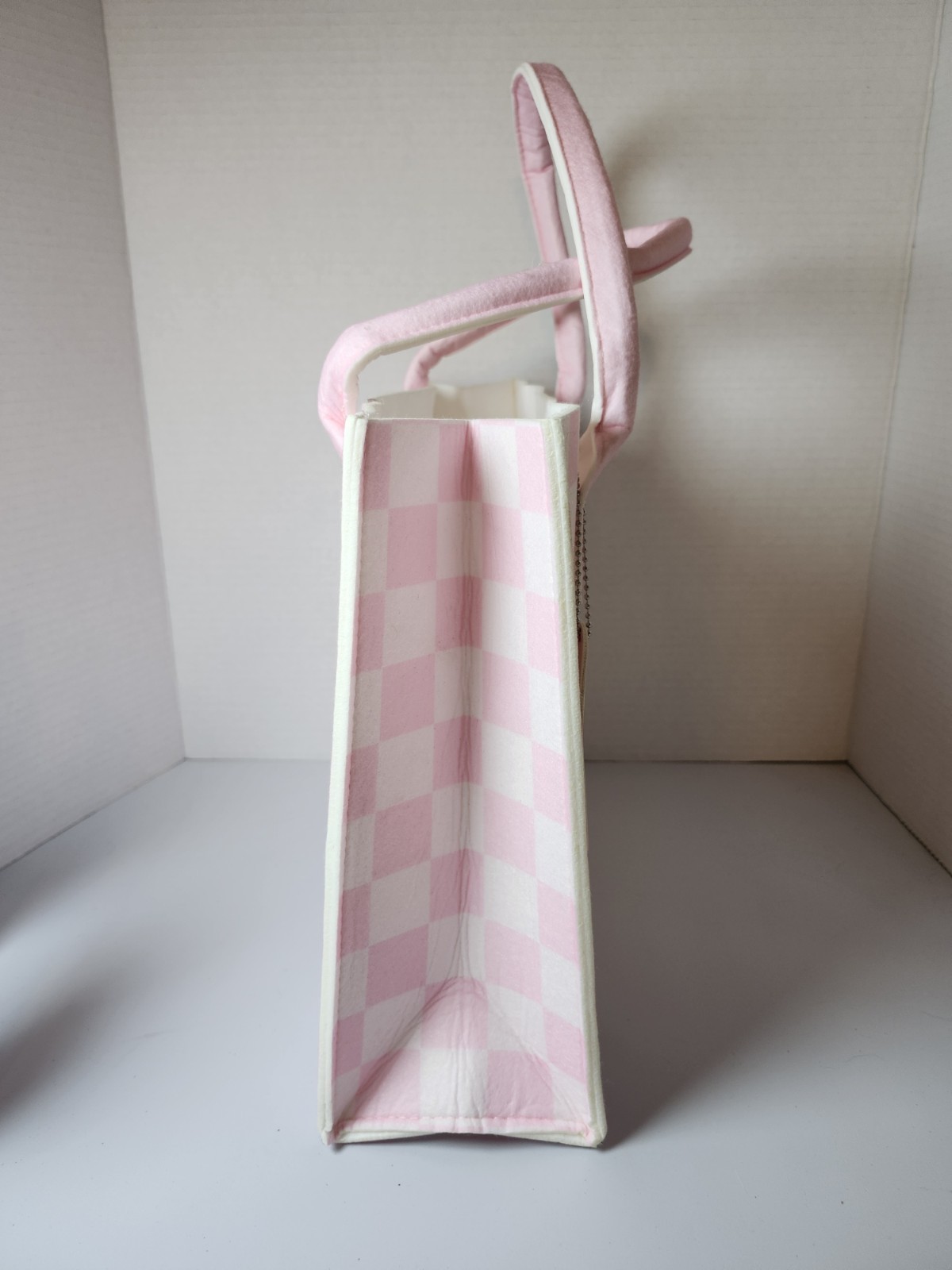 Sanrio My Melody Pink Checked Foldable Tote