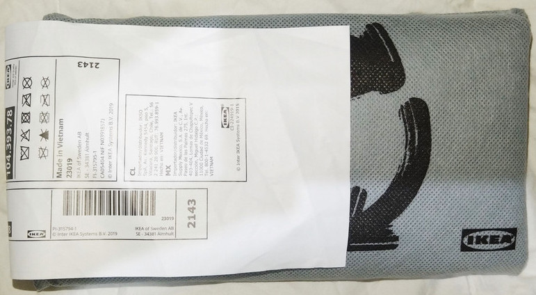 New AJÖSS Waste Bag Grey Medium Reusable Recycling AJOSS 604.393.78 / 60439378