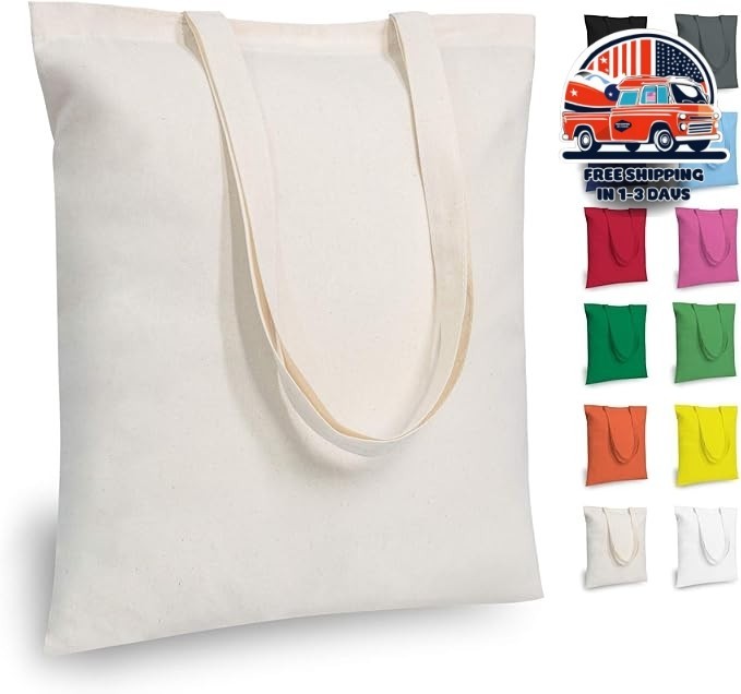 Economical Lightweight Reusable Cotton Fabric Bag Ideal for DIY