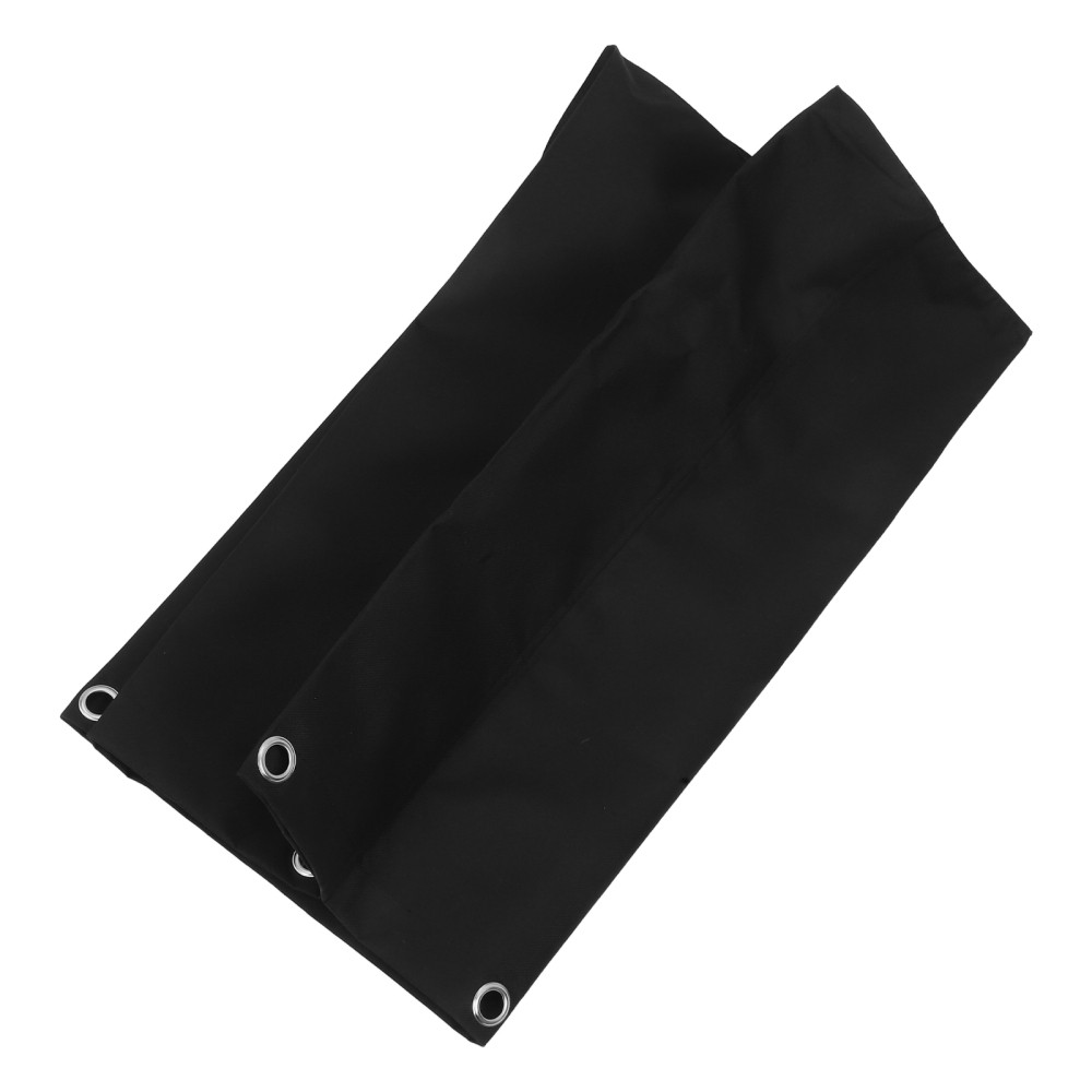 Replacement Cleaning Cart Bag Black Oxford Cloth With Reinforced Metal