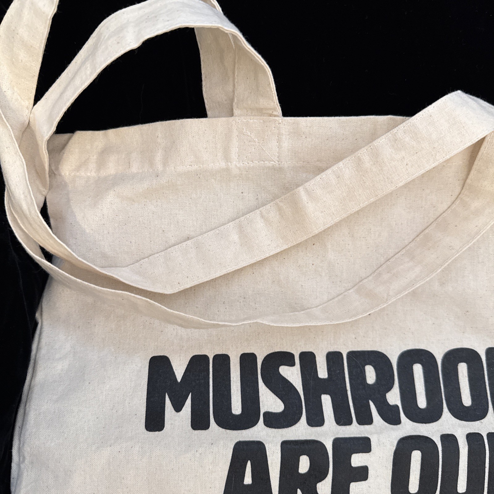 New Om Mushroom Superfoods Foraging Bag Reusable Canvas Grocery Bag or BookTote