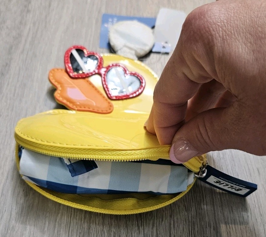 Billie The Duck Packable Bag Blue Gingham Member Exclusive ’26 BATH & BODY WORKS