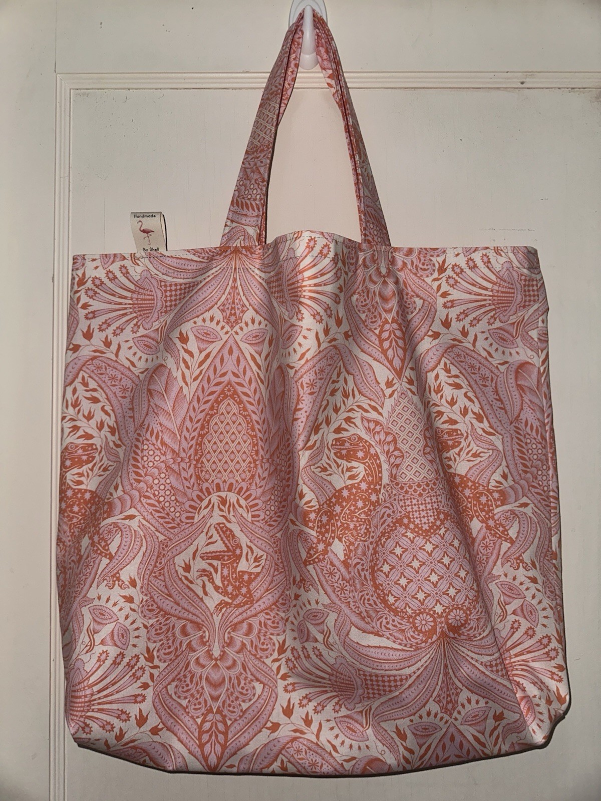 Tula Pink Gift Rapt Handmade Reversible Washable Tote Bag With Adorable Raptors