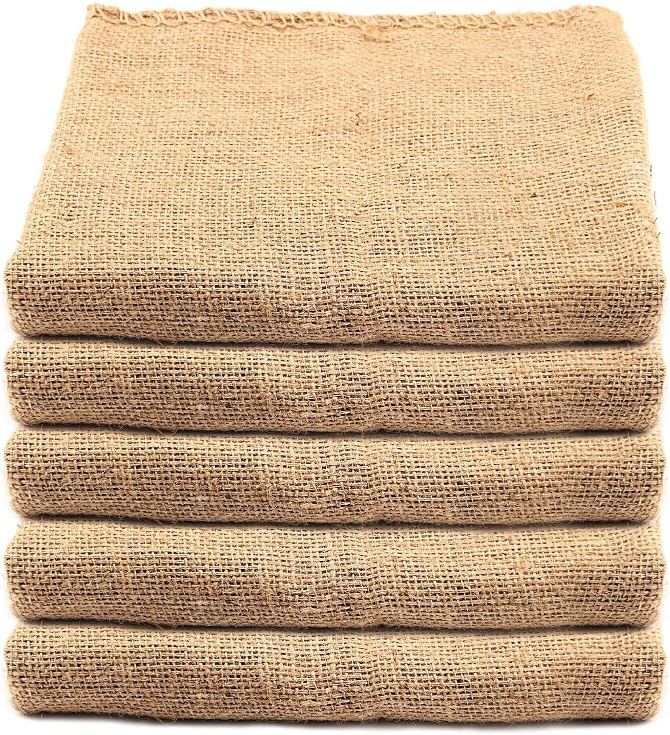 5 Pack 30 X 20 Inch Burlap Bags, Large Burlap Sacks, Potato Sack Race Bags for G