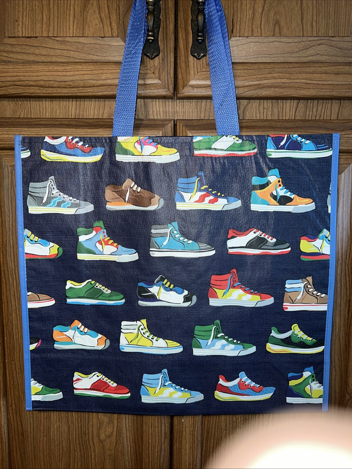 HomeGoods LARGE Shopping Tote Bag SNEAKERS 👟 Reusable Eco Friendly HTF