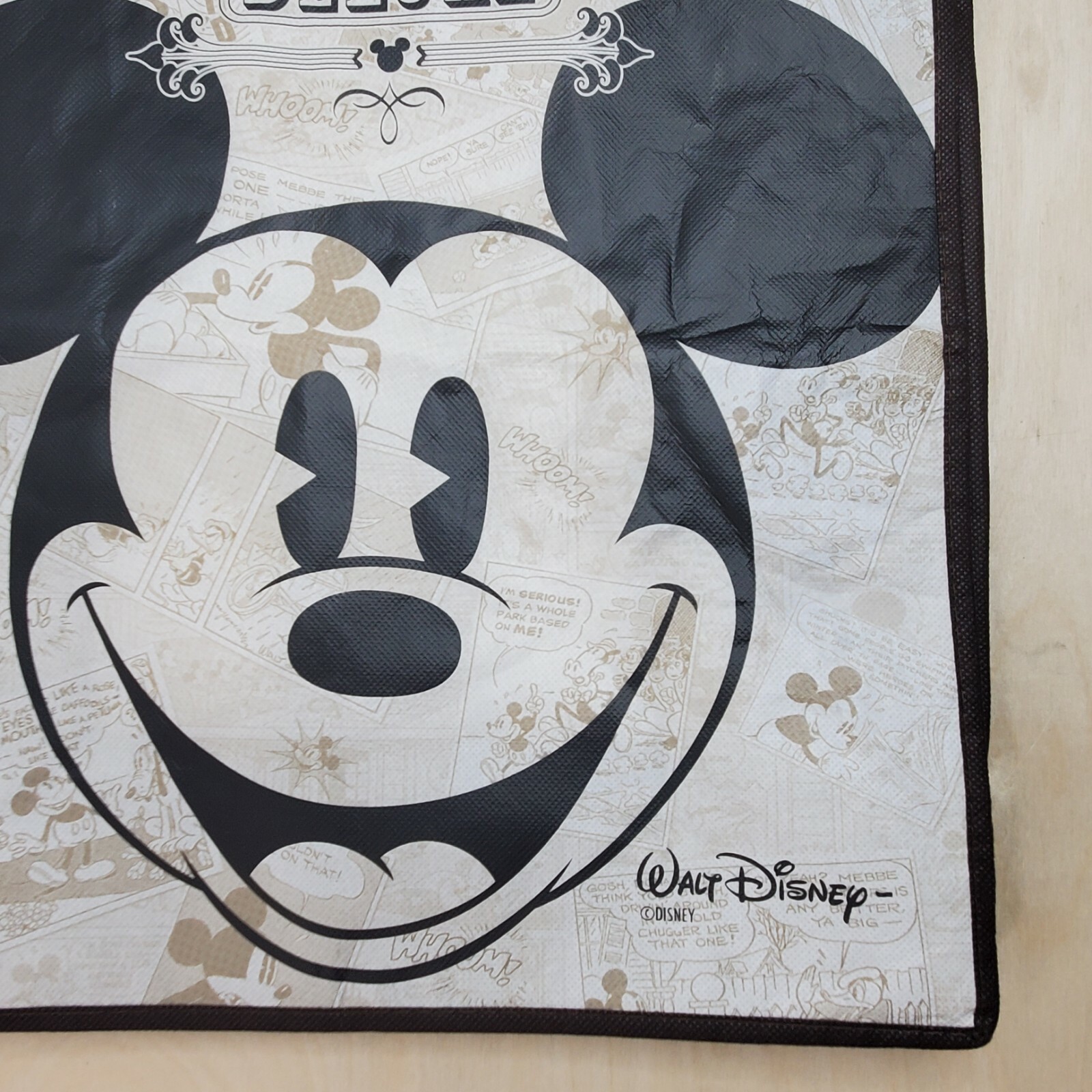 Tote Carry Reusable Bag Mickey Mouse 13.25 x 15.25 Inch Retro