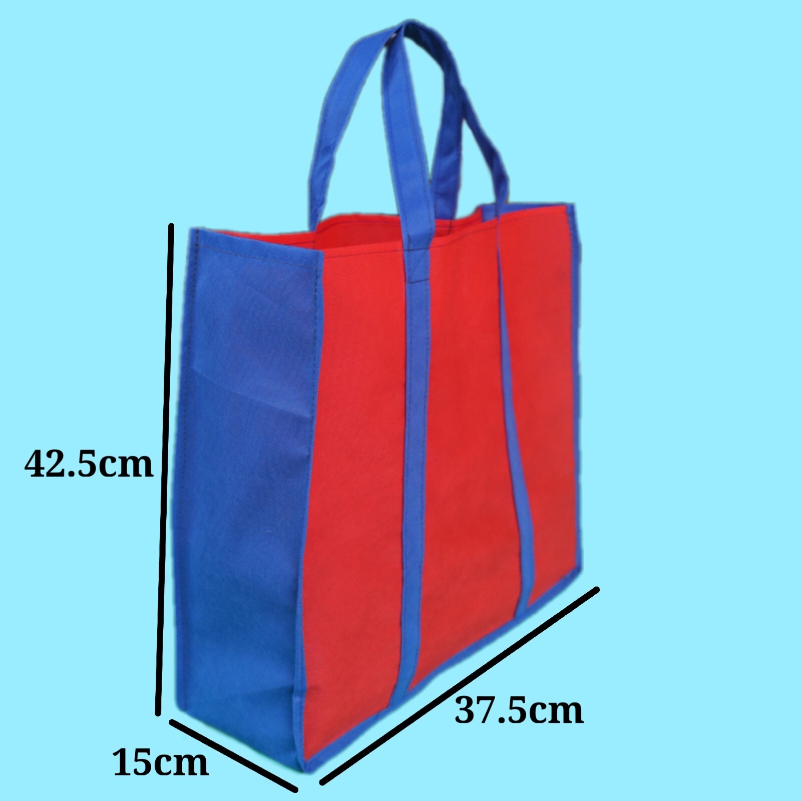 Reusable Grocery shopping tote bag,Eco friendly 15×18×6in Heavy duty