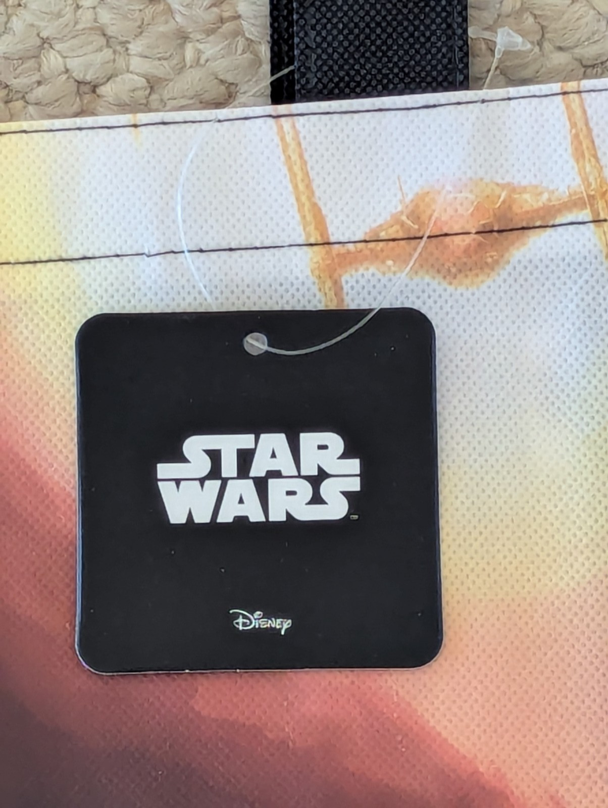 Bulk Lot of 90+ Disney Star Wars Licensed Shopping Tote Reuseable Bags;13X13″X3″