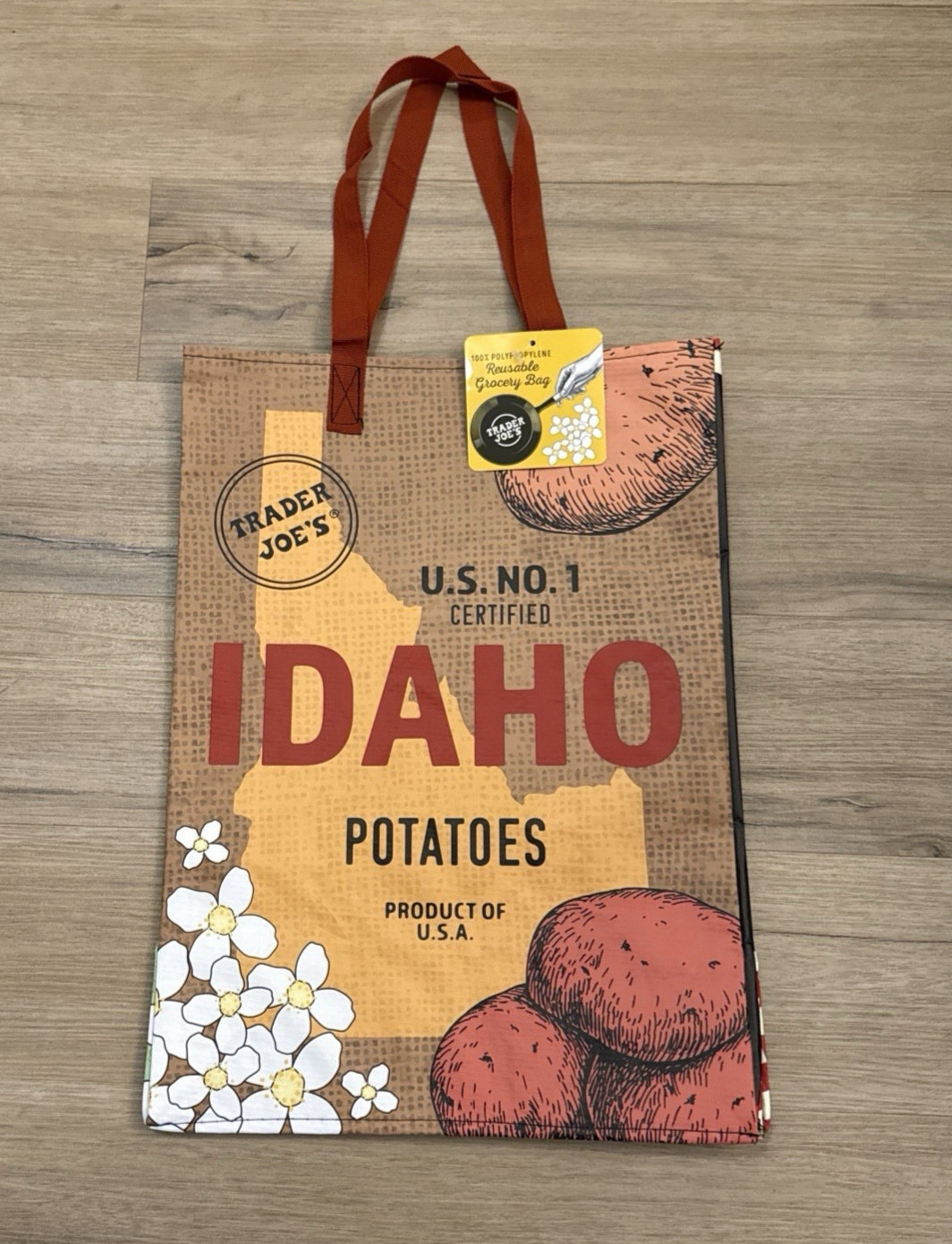 Trader Joe’s IDAHO ECO Regional State Reusable Shopping Tote Bag – NEW!!