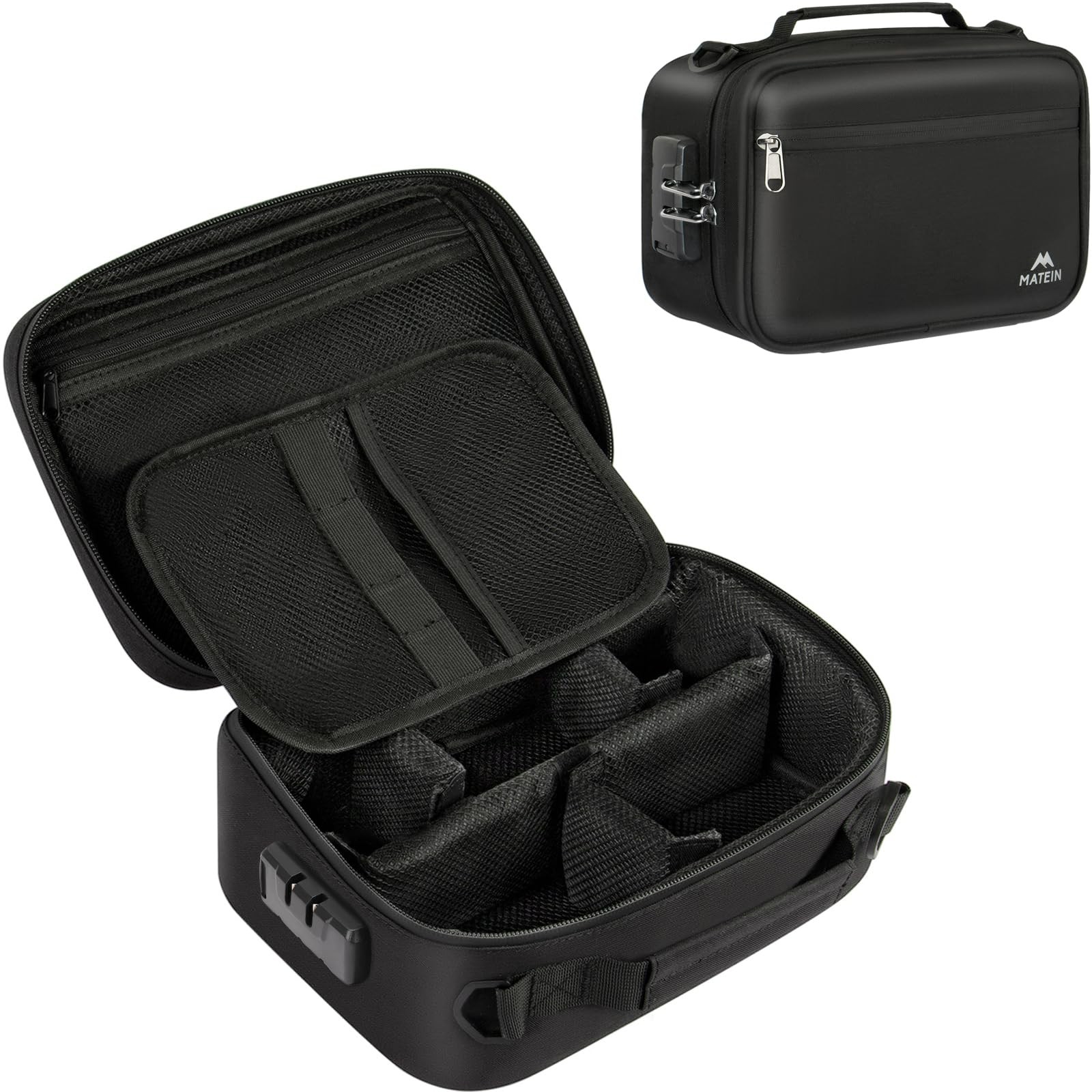 MATEIN Smell Proof Bag, Odor Bags Stash Box 1 Count (Pack of 1), Black