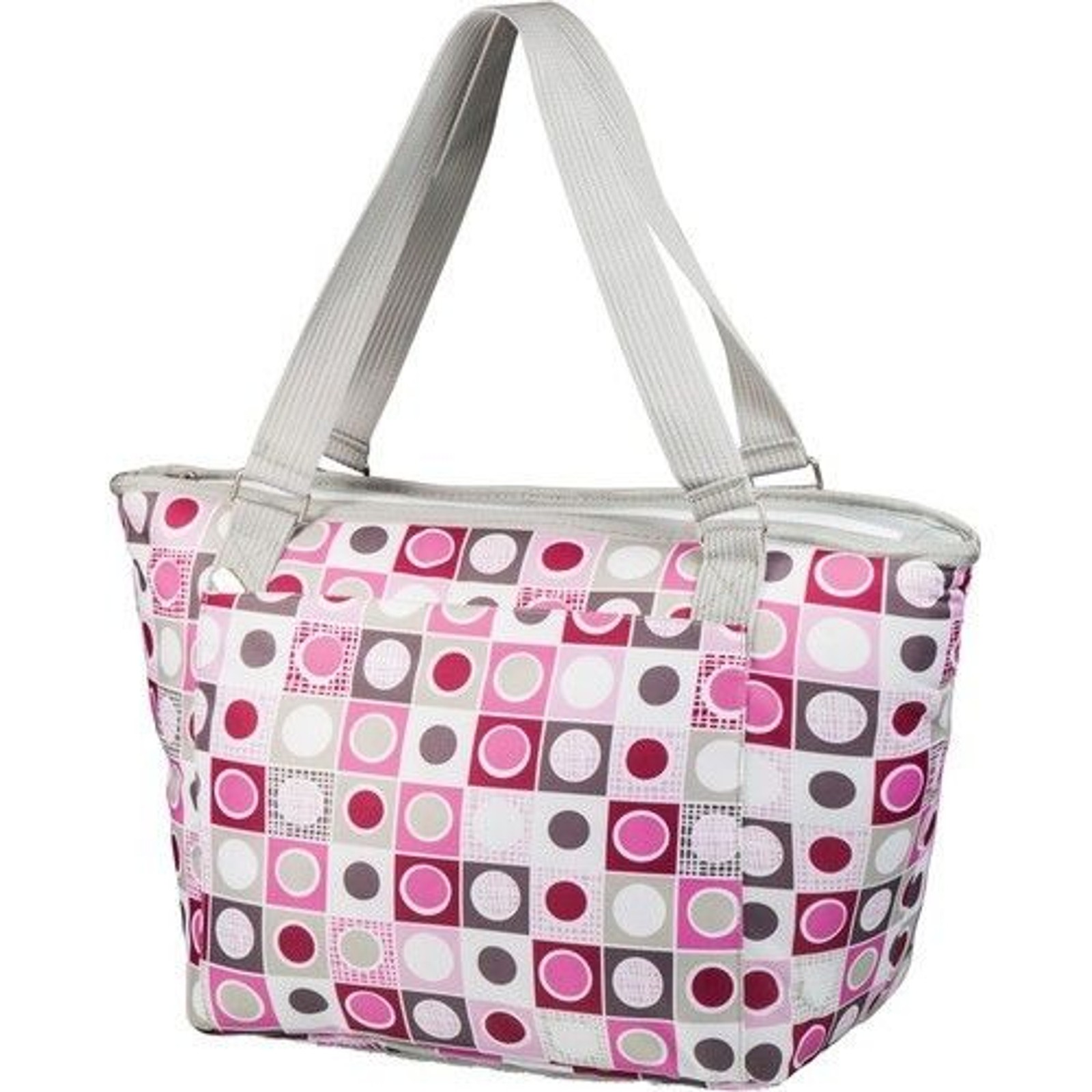 Picnic Time Topanga Insulated Cooler Tote (Pink Geo Print, 33L)