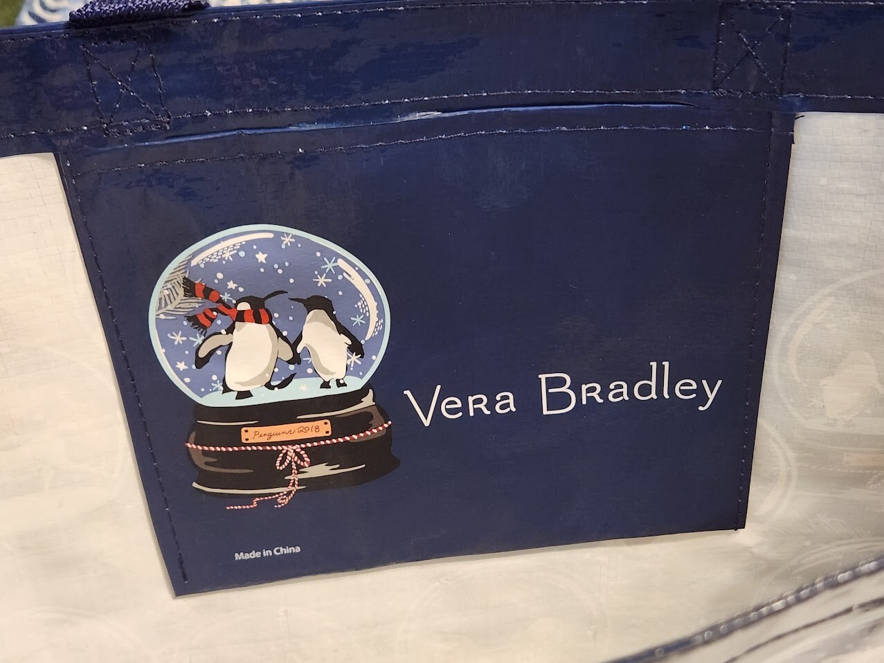 Vera Bradley SNOW GLOBES 4 Piece Various Sizes Holiday Christmas Gift Totes NWT