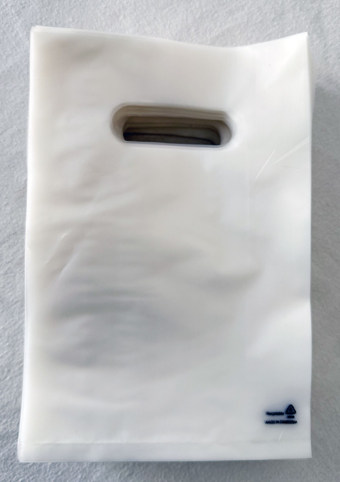 Box of 500 6×9 Frosted Clear Die-Cut Merchandise Bags 2.0 Mil NEW