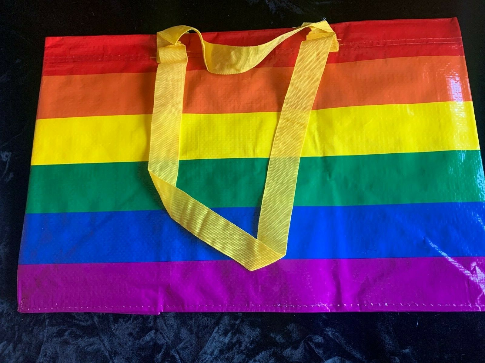 IKEA BIG TOTE BAG Storstomma Large Rainbow Reusable Shopping Bag