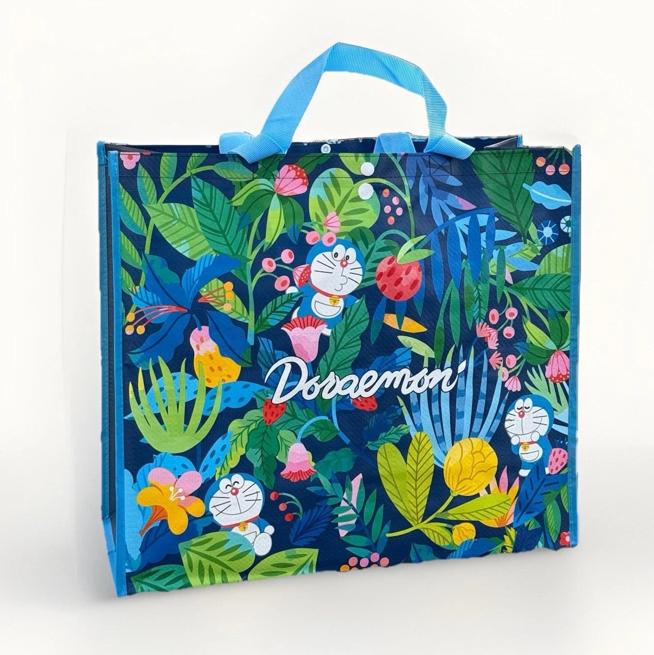 Original Doraemon Reusable Shopping Tote Bag – Medium, Eco-Friendly – From Japan
