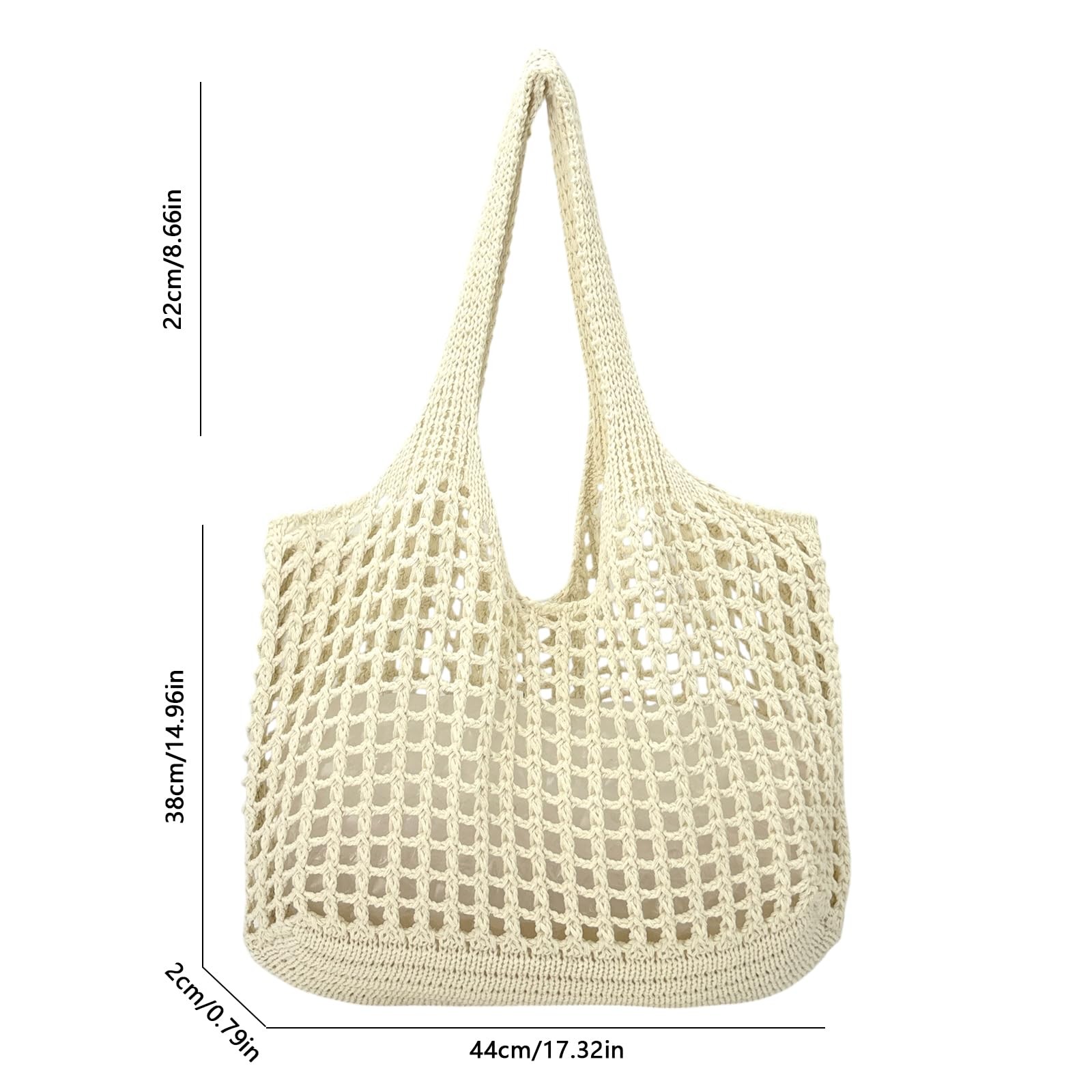 Women’s Foldable Beach Tote, Washable Lightweight Beach Bag, Large Handmade E…