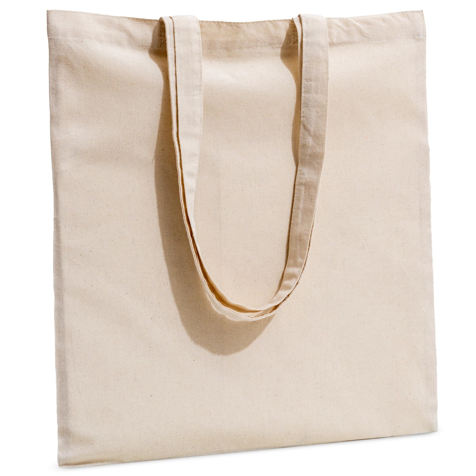 (Not Made In China) Canvas Tote Bags 5-Pack, 15″x 16″, Organic Cotton Reusabl…