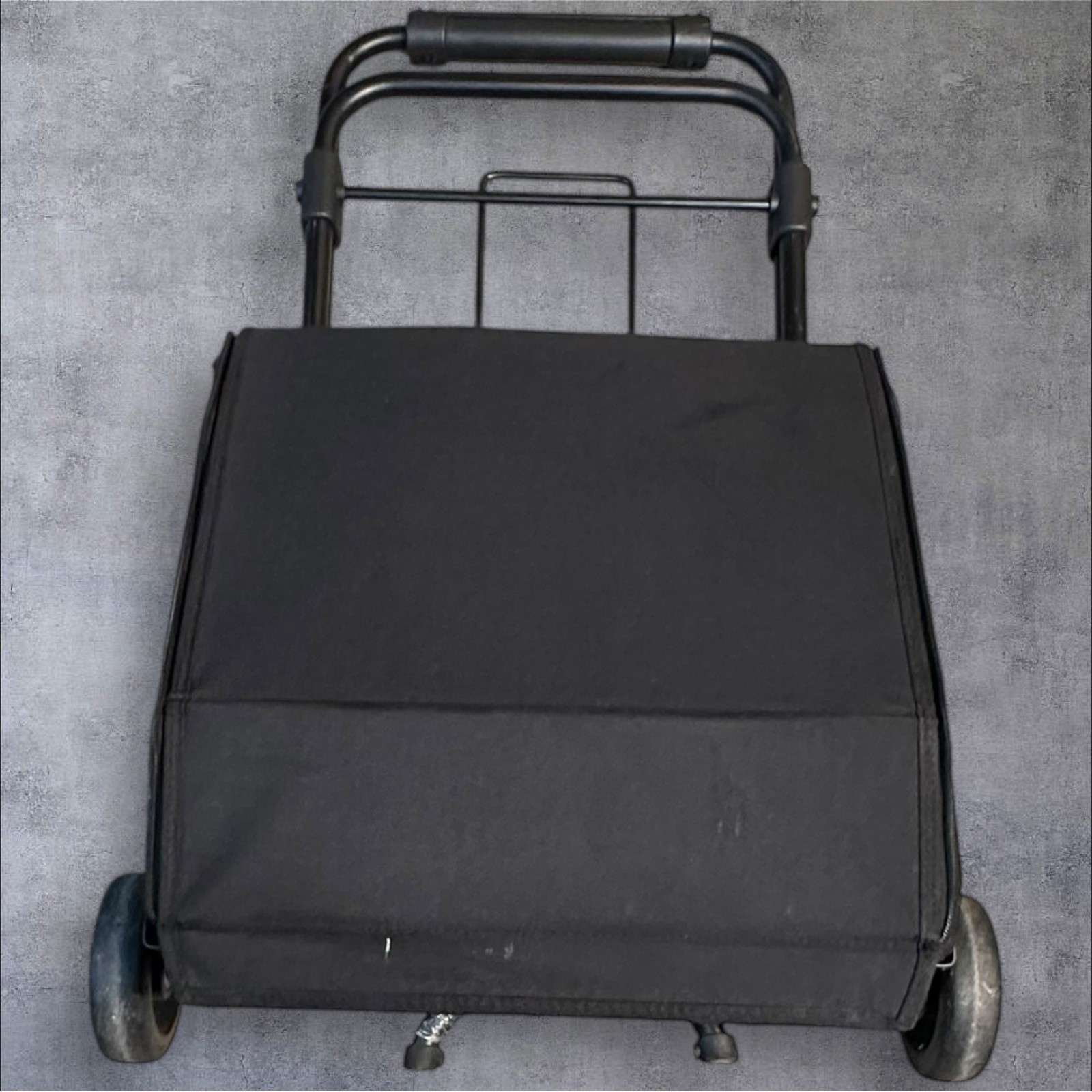 Creative Memories Rolling Tote Bag w/ Collapsible Cart Black Vintage Scrapbook
