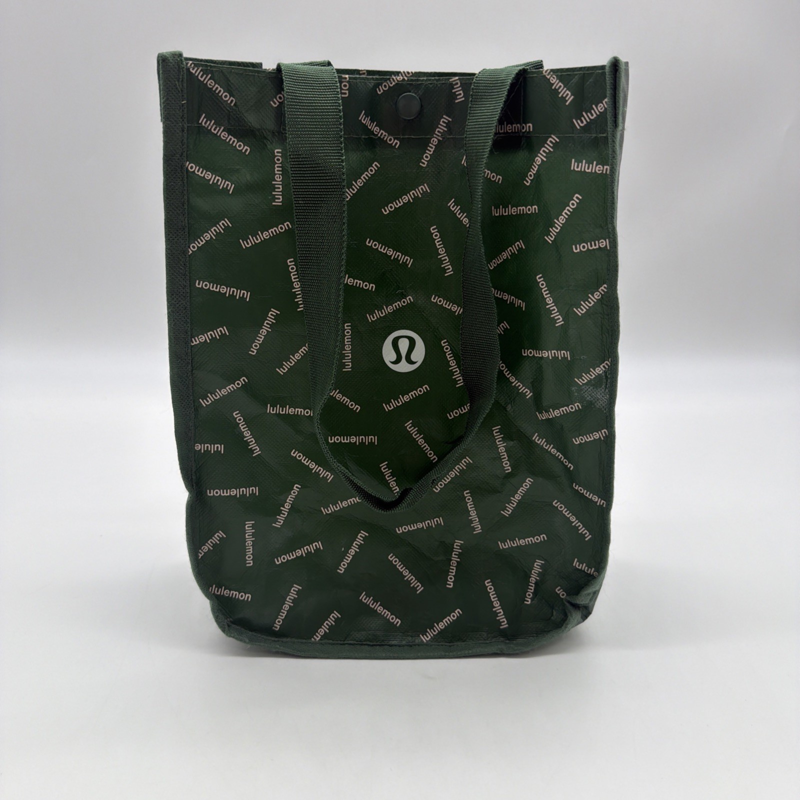 Lululemon Limited Edition Seasonal Reusable Shopping Bag Green Logo 11x9x4.#87