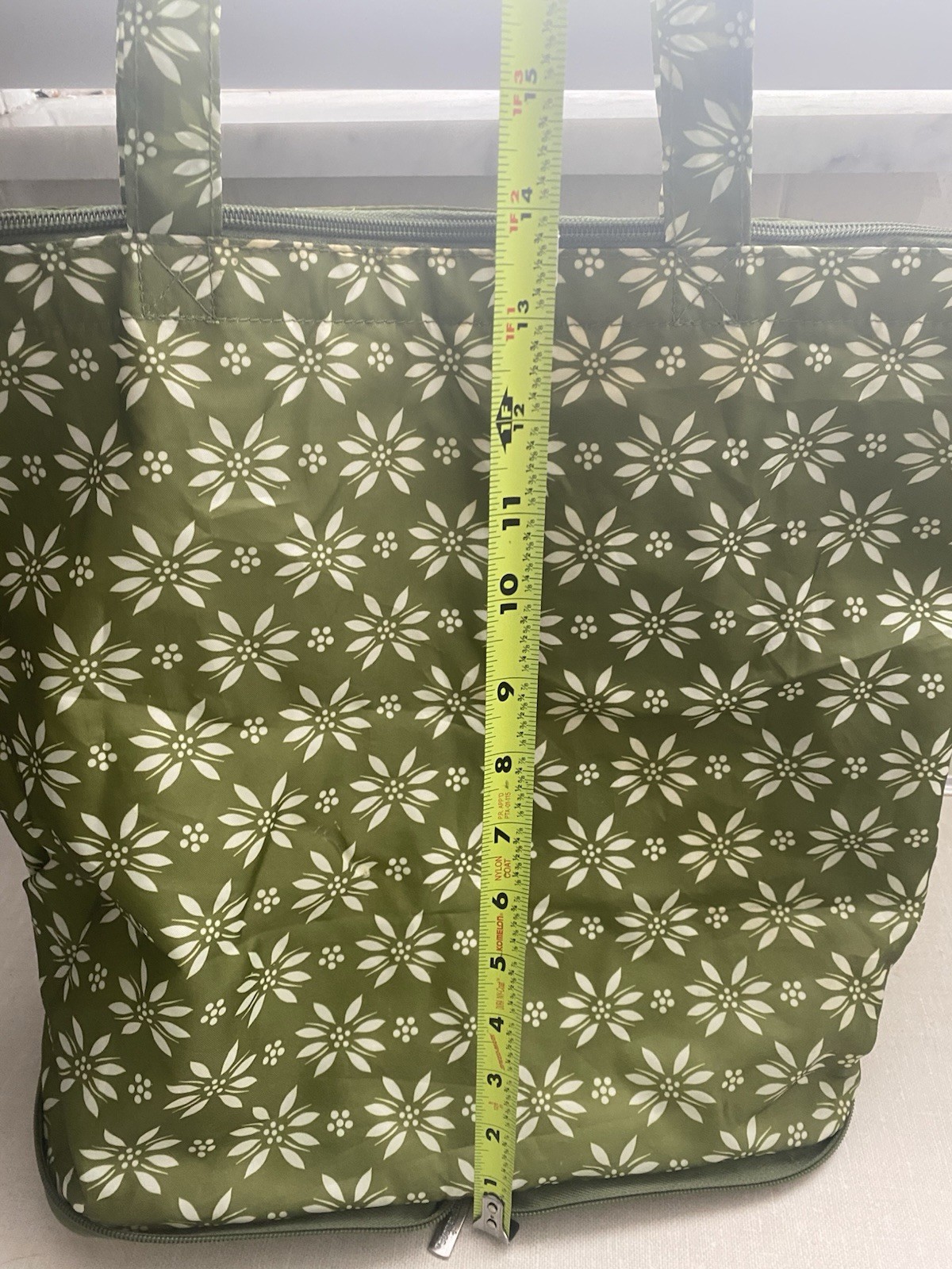 Temptations Insulated Tote Cooler Bag Reusable Floral Pint Packable